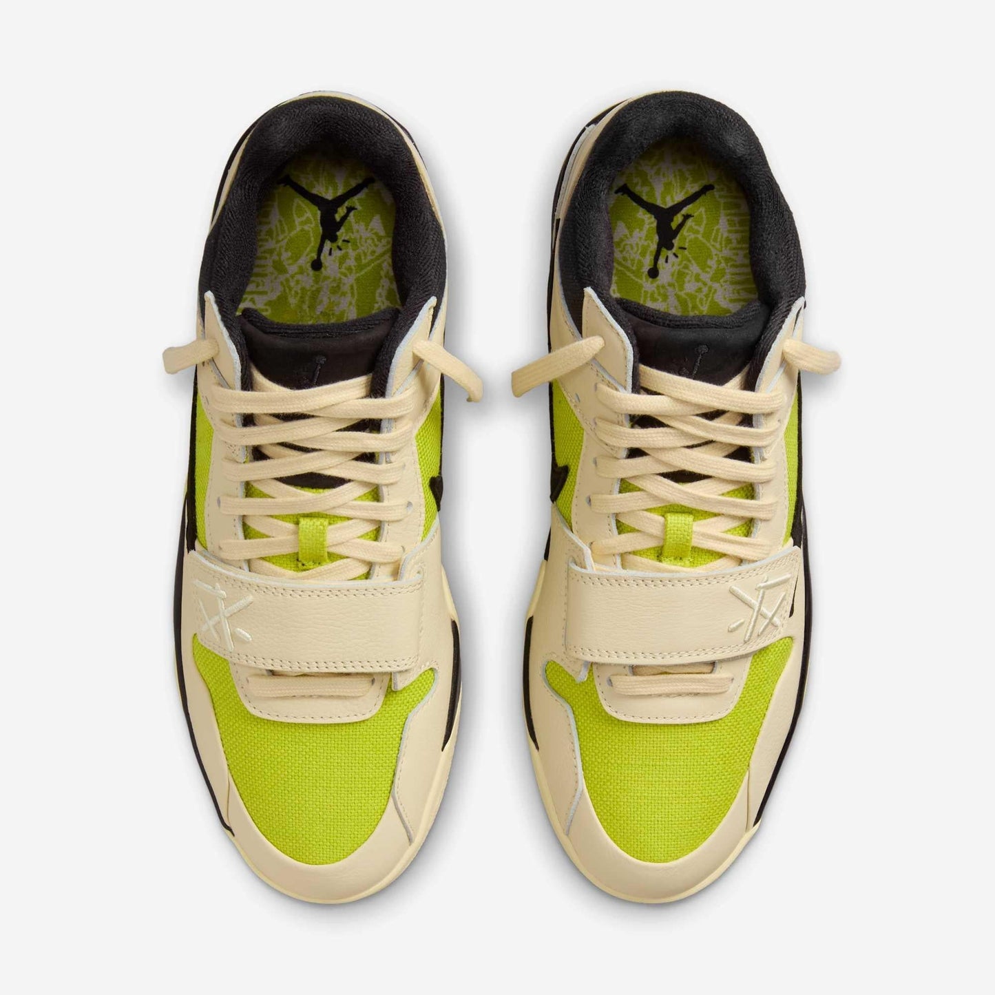 Air Jordan Jumpman Jack TR x Travis Scott 'Bright Cactus' (2025) [FZ8117-102] Athletic Training Casual Fashion Sneakers in Muslin / Black - Bright Cactus for Unisex Adult Mens - AVBL MRKT (5)