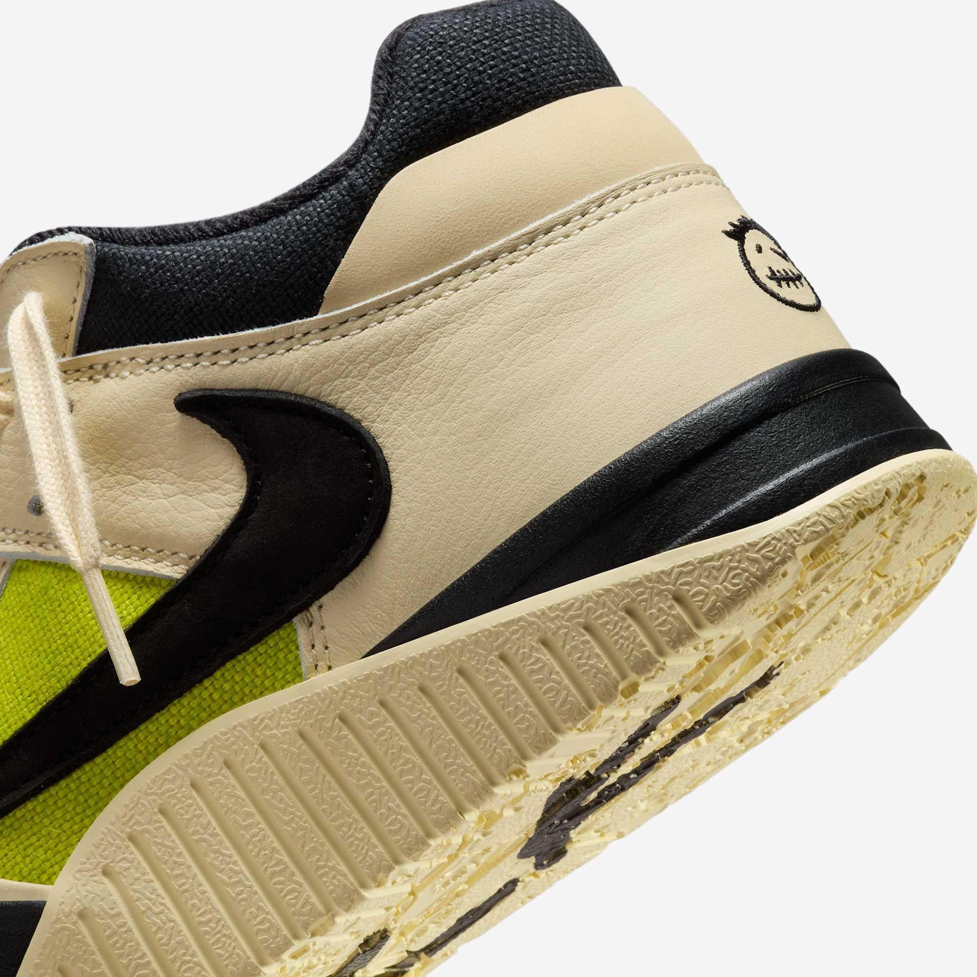 Air Jordan Jumpman Jack TR x Travis Scott 'Bright Cactus' (2025) [FZ8117-102] Athletic Training Casual Fashion Sneakers in Muslin / Black - Bright Cactus for Unisex Adult Mens - AVBL MRKT (8)