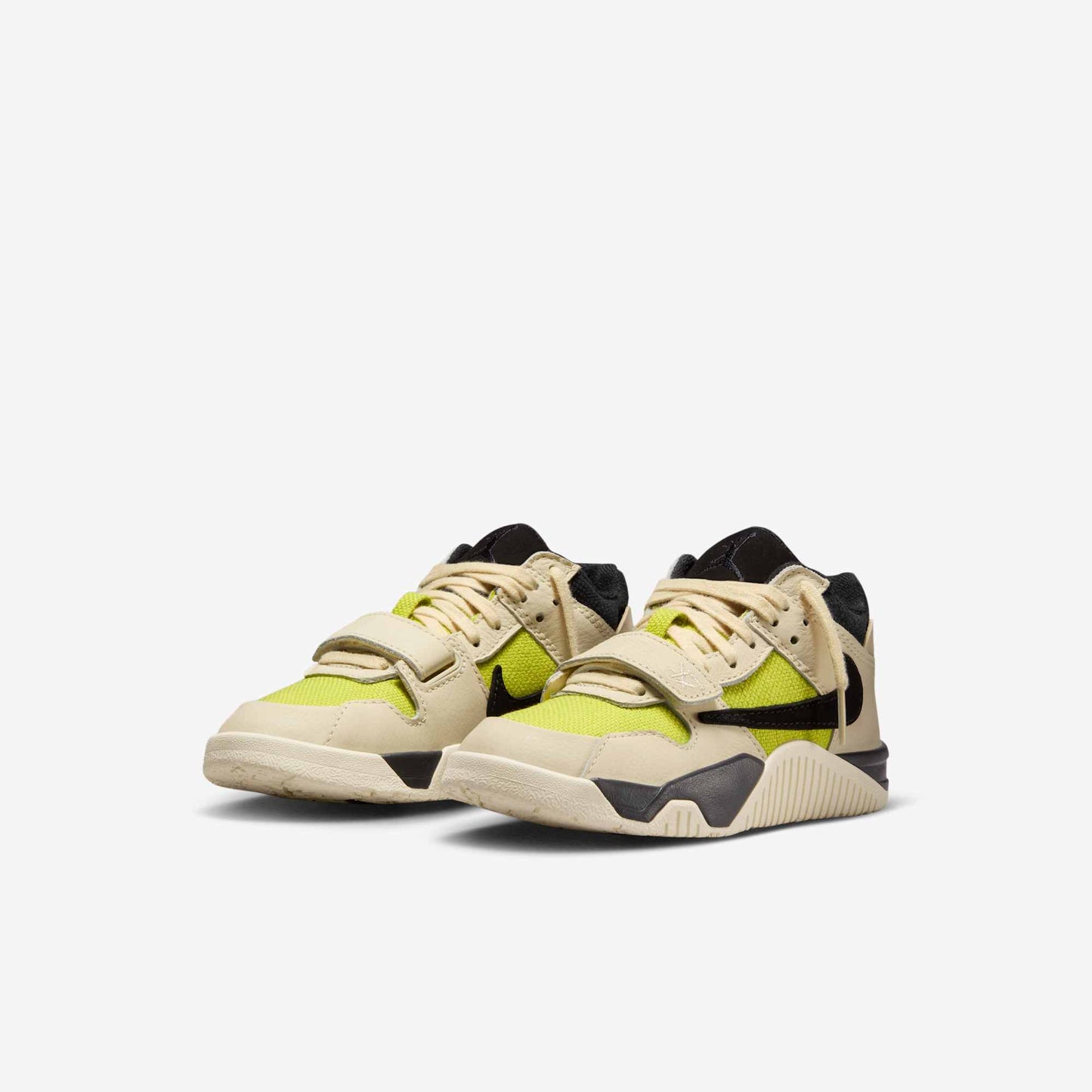 Air Jordan Jumpman Jack TR x Travis Scott 'Bright Cactus' (2025) (PS) [FJ2851-102] Athletic Training Casual Fashion Sneakers in Muslin / Black - Bright Cactus for Unisex Little Kids Pre-School Boys Girls - AVBL MRKT (1)