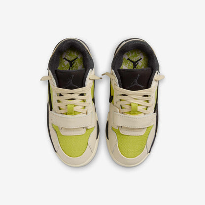 Air Jordan Jumpman Jack TR x Travis Scott 'Bright Cactus' (2025) (PS) [FJ2851-102] Athletic Training Casual Fashion Sneakers in Muslin / Black - Bright Cactus for Unisex Little Kids Pre-School Boys Girls - AVBL MRKT (6)