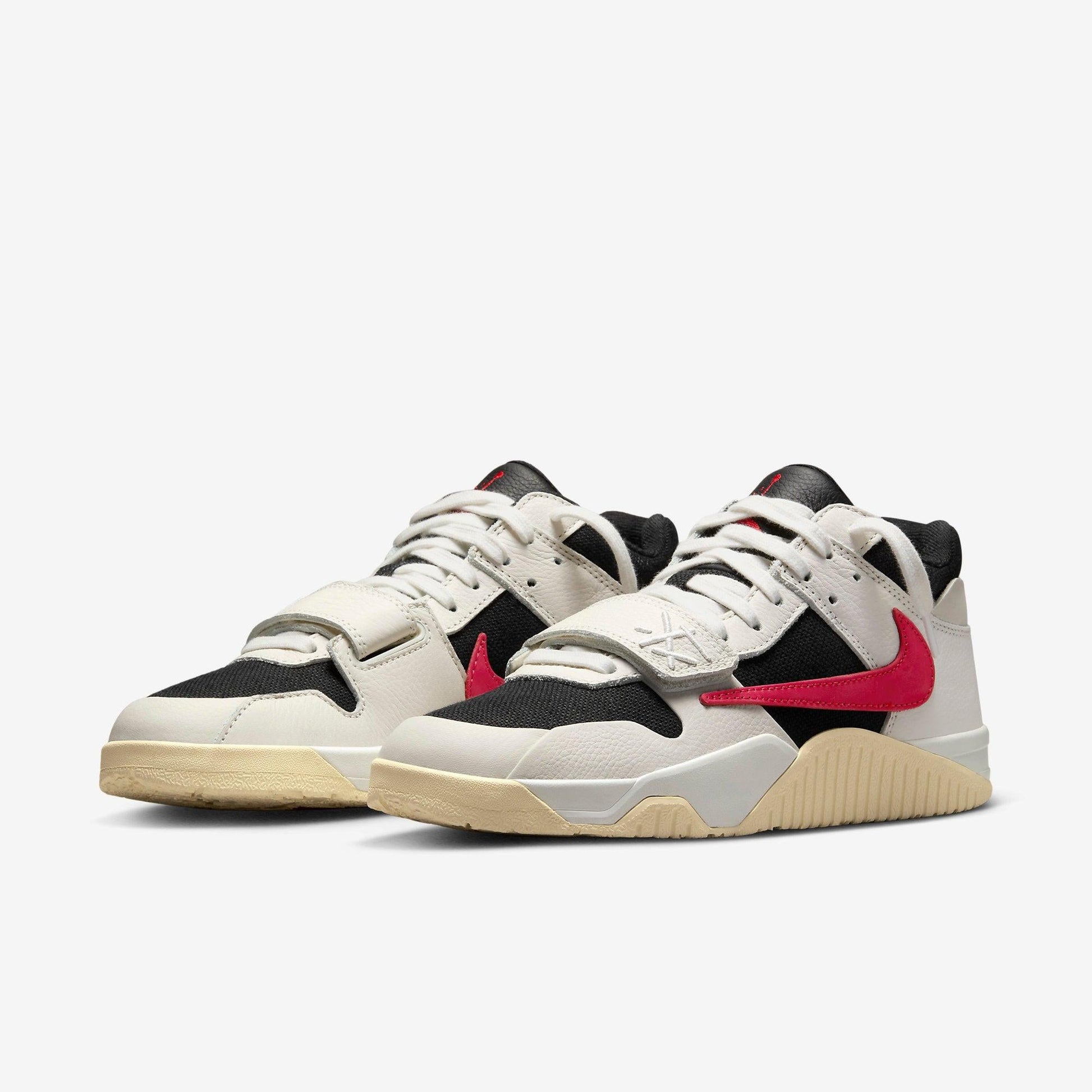 Air Jordan Jumpman Jack TR x Travis Scott 'University Red' (2024) [FZ8117-101] Athletic Training Casual Fashion Sneakers in Sail / University Red - Black for Unisex Adult Mens - AVBL MRKT (1)