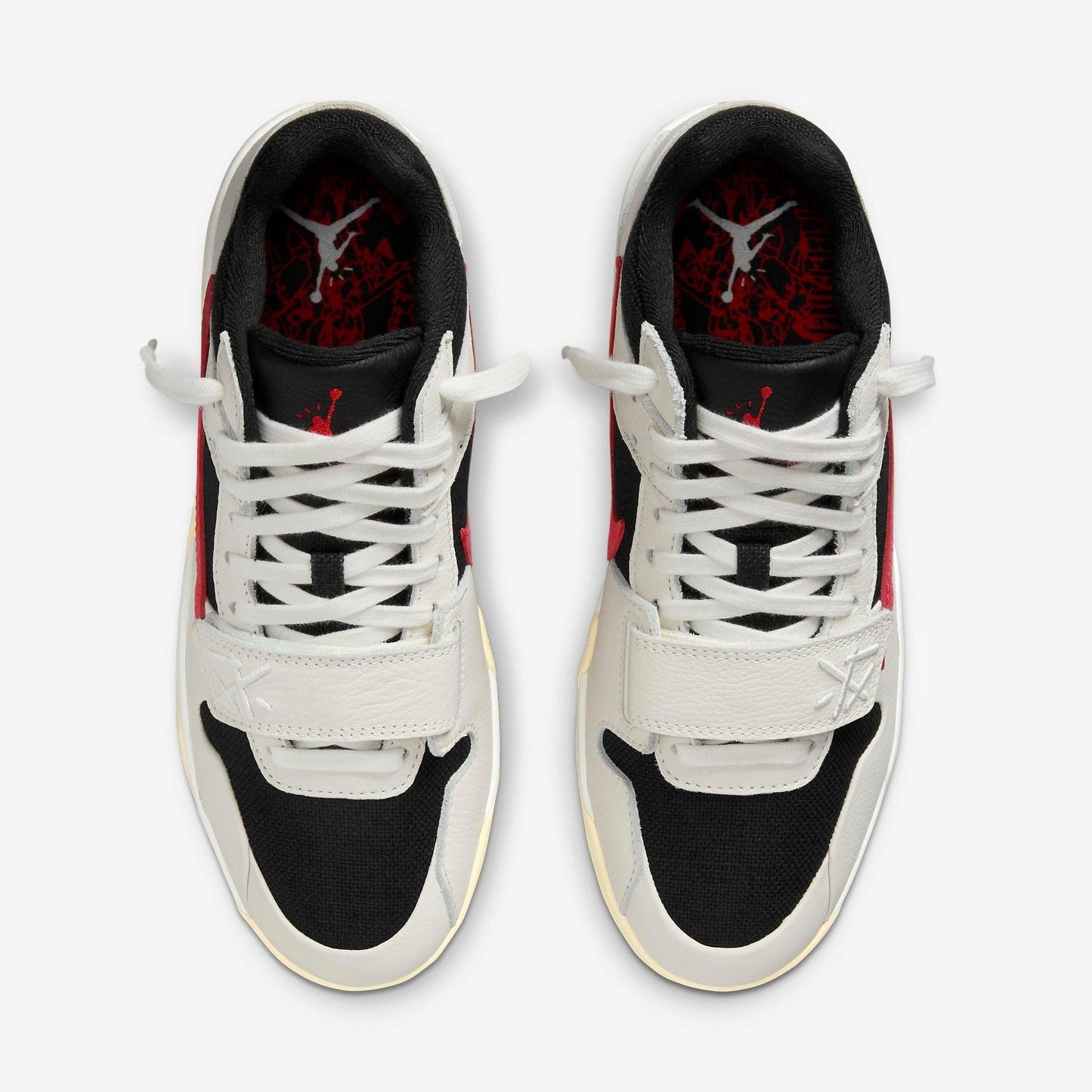 Air Jordan Jumpman Jack TR x Travis Scott 'University Red' (2024) [FZ8117-101] Athletic Training Casual Fashion Sneakers in Sail / University Red - Black for Unisex Adult Mens - AVBL MRKT (5)