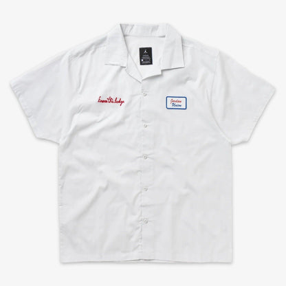 Air Jordan x Union LA Embroidered Logo Button Down Shirt Platinum (FW20) [CV1358-094] Casual Fashion Dress Top for Unisex Adult Mens Hypebeast - AVBL MRKT (1)