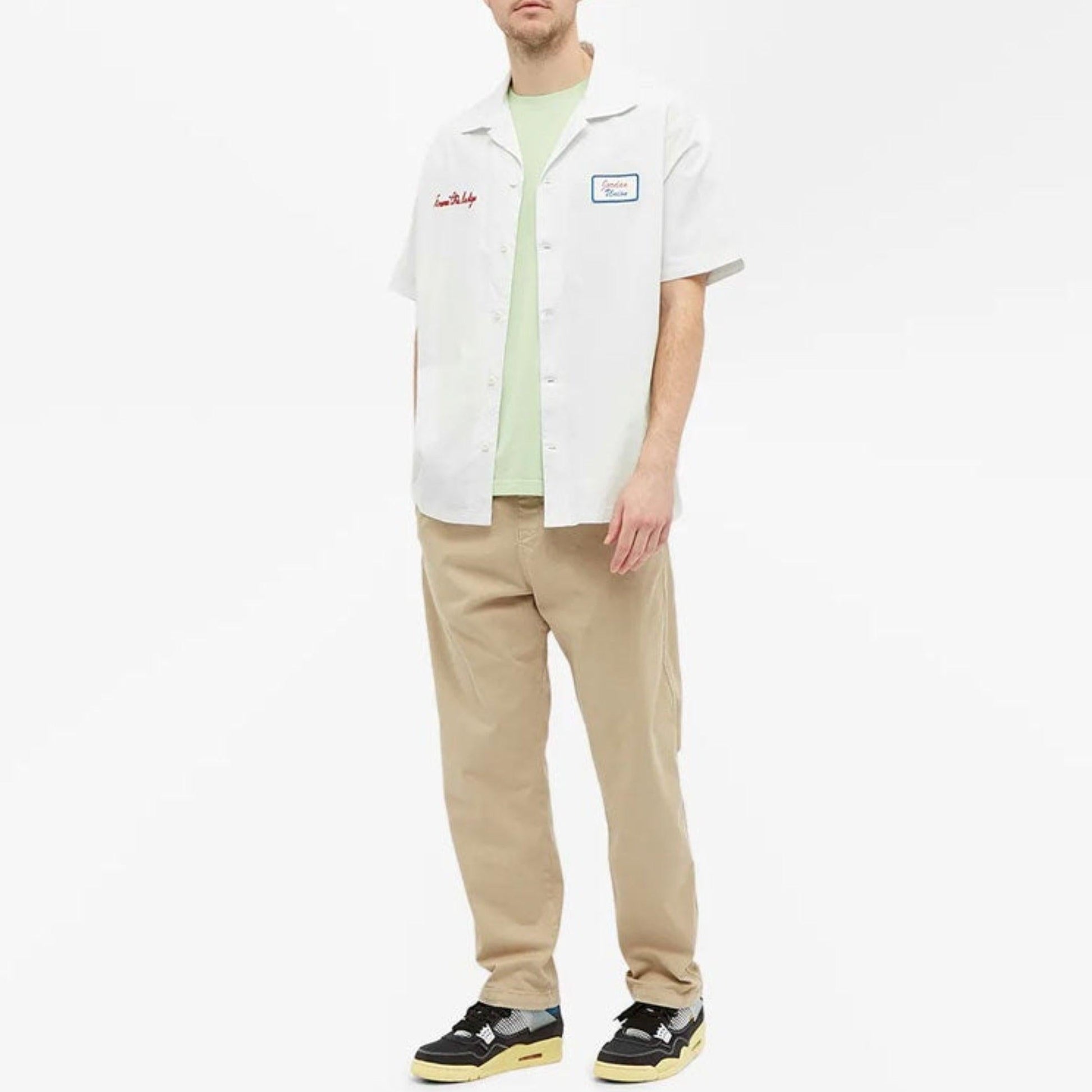 Air Jordan x Union LA Embroidered Logo Button Down Shirt Platinum (FW20) [CV1358-094] Casual Fashion Dress Top for Unisex Adult Mens Hypebeast - AVBL MRKT (5)