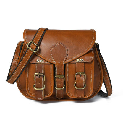 Classy Leather Bags 2-Pocket Leather Sling For Women - AVBL MRKT (1)