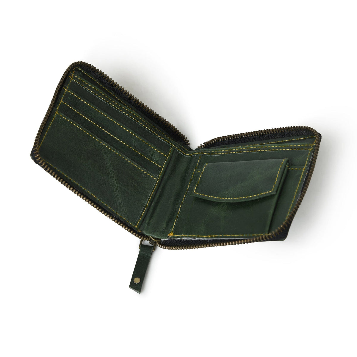 Classy Leather Bags Adams Bi-Fold Wallet- Green - AVBL MRKT (2)