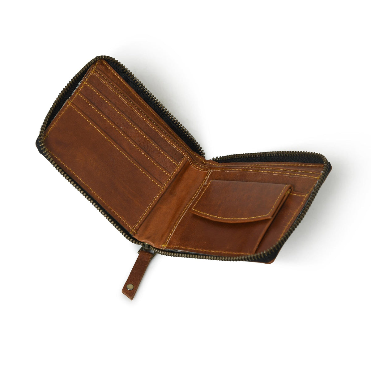 Classy Leather Bags Adams Bi-Fold Wallet- Tan Brown - AVBL MRKT (3)