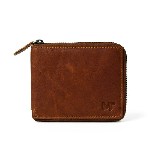 Classy Leather Bags Adams Bi-Fold Wallet- Walnut Brown - AVBL MRKT (1)