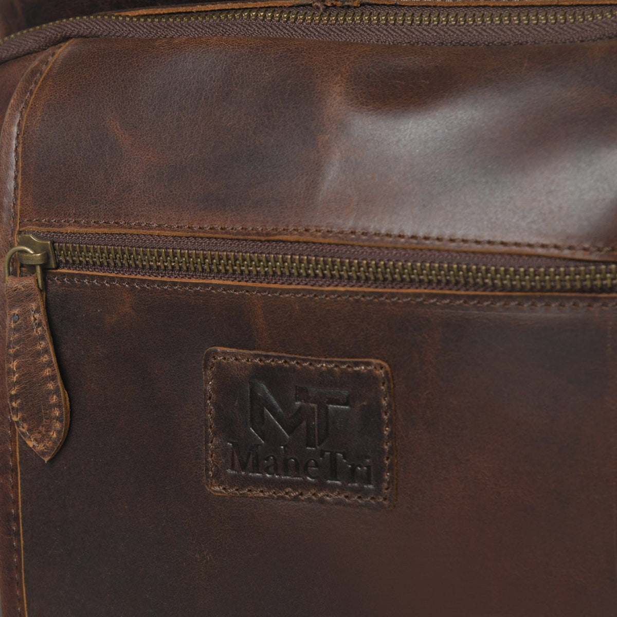 Classy Leather Bags Alpha Brown Buffalo Leather Travel Backpack - AVBL MRKT (4)