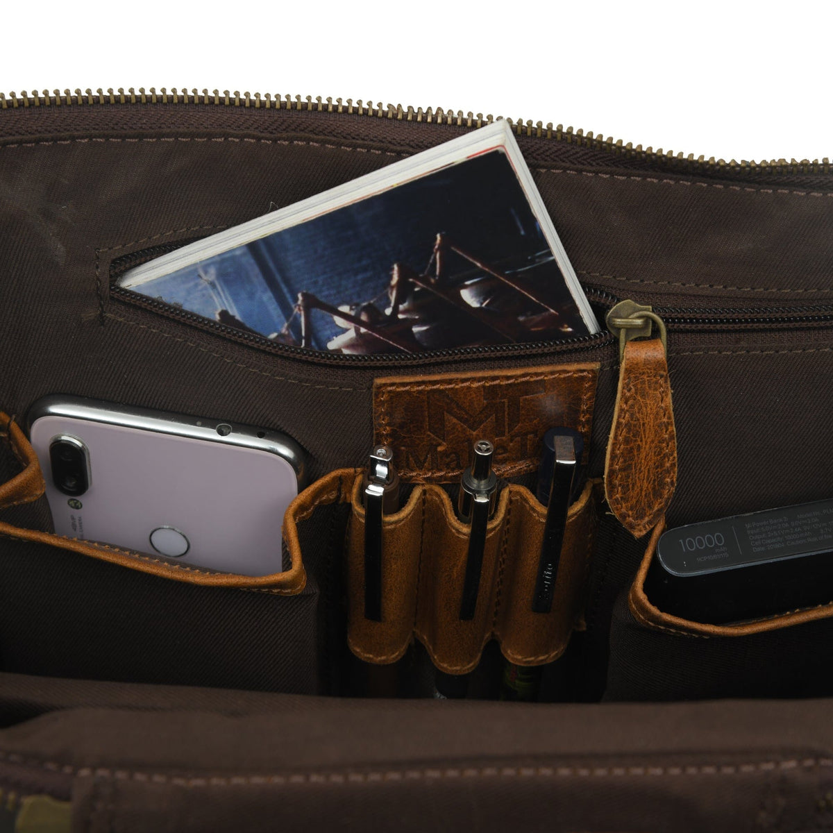 Classy Leather Bags Alpha Caramel Buffalo Leather Travel Backpack - AVBL MRKT (3)