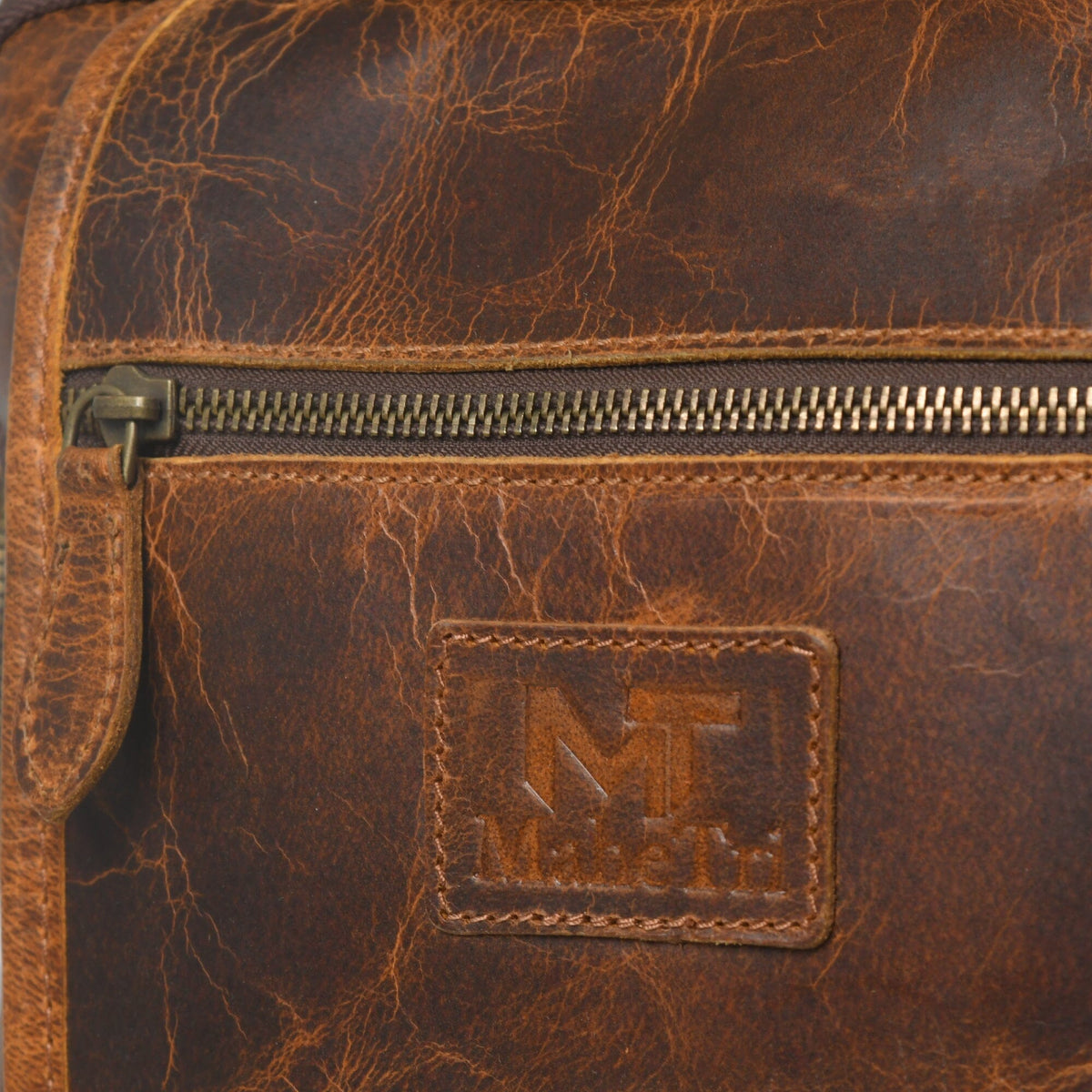 Classy Leather Bags Alpha Caramel Buffalo Leather Travel Backpack - AVBL MRKT (4)