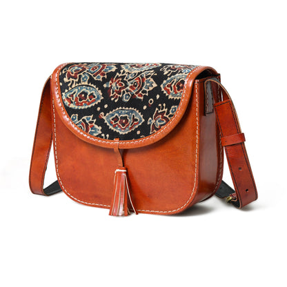 Classy Leather Bags Astounding Ajrakh Ethnic Satchel - AVBL MRKT (1)