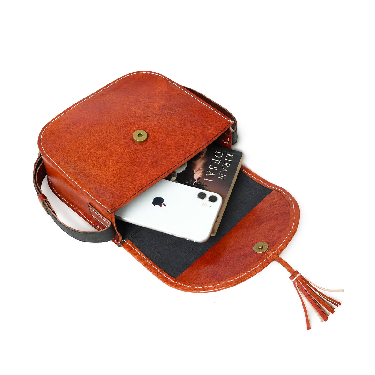 Classy Leather Bags Astounding Ajrakh Ethnic Satchel - AVBL MRKT (4)