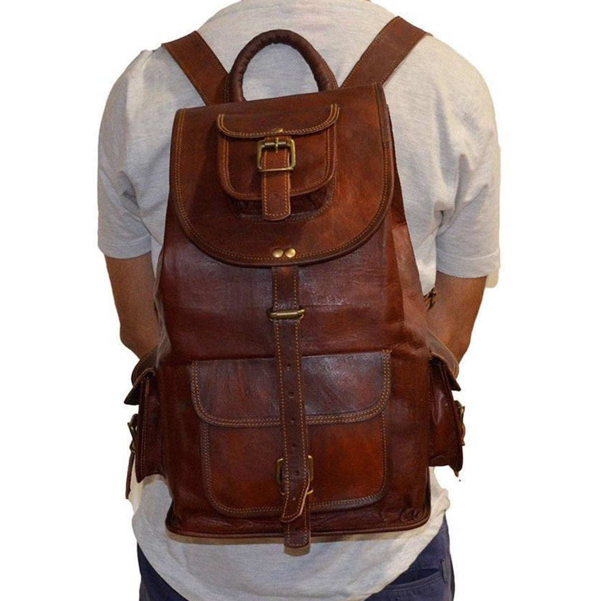 Classy Leather Bags BOGO: 'The Outdoor Hiking Backpack + FREE Journal - AVBL MRKT (2)