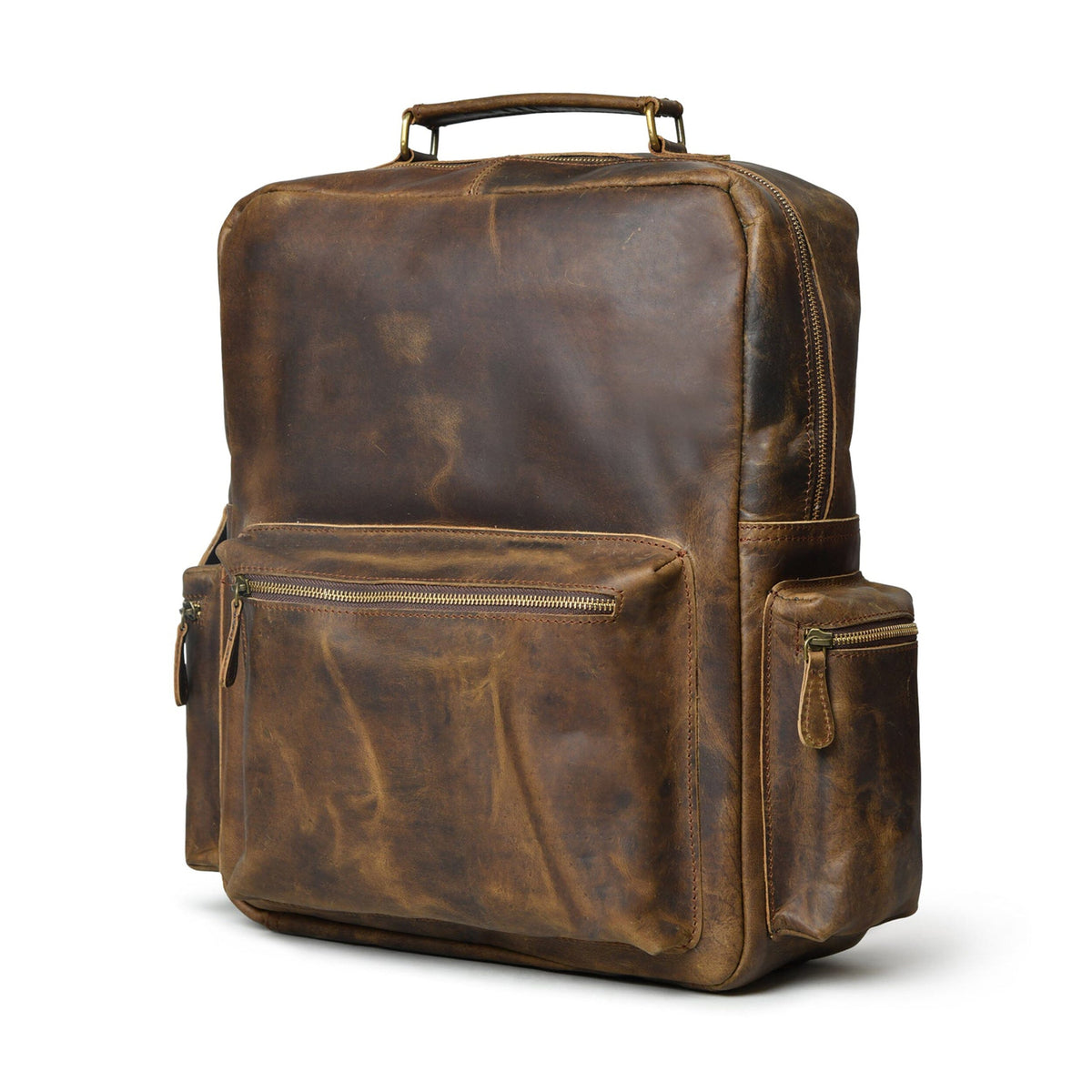 Classy Leather Bags Barclay Buffalo Backpack - AVBL MRKT (2)