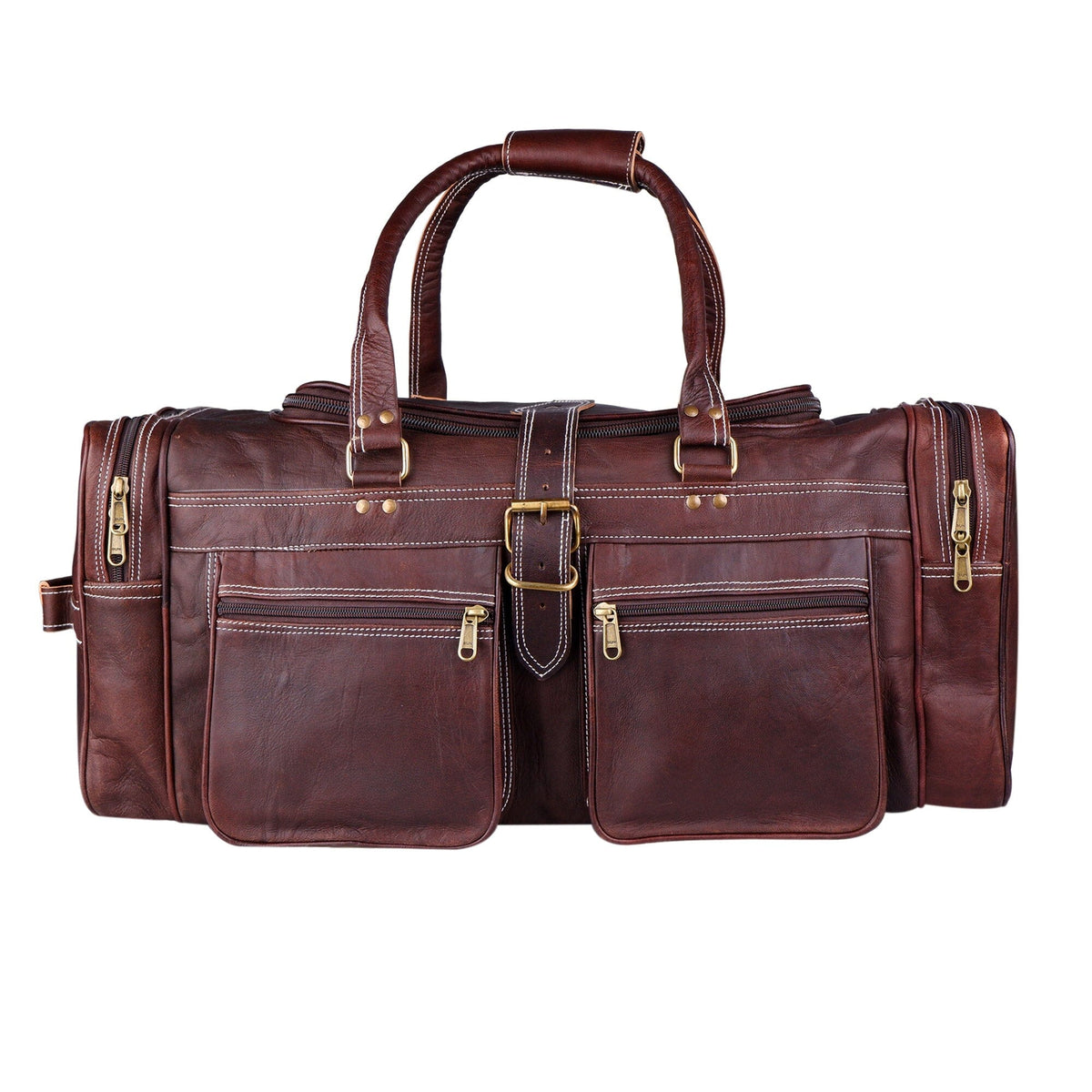 Classy Leather Bags Baxter Vintage Duffel - AVBL MRKT (1)