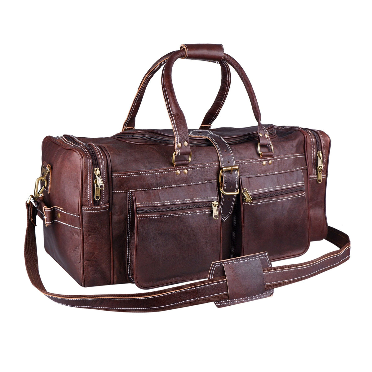 Classy Leather Bags Baxter Vintage Duffel - AVBL MRKT (2)
