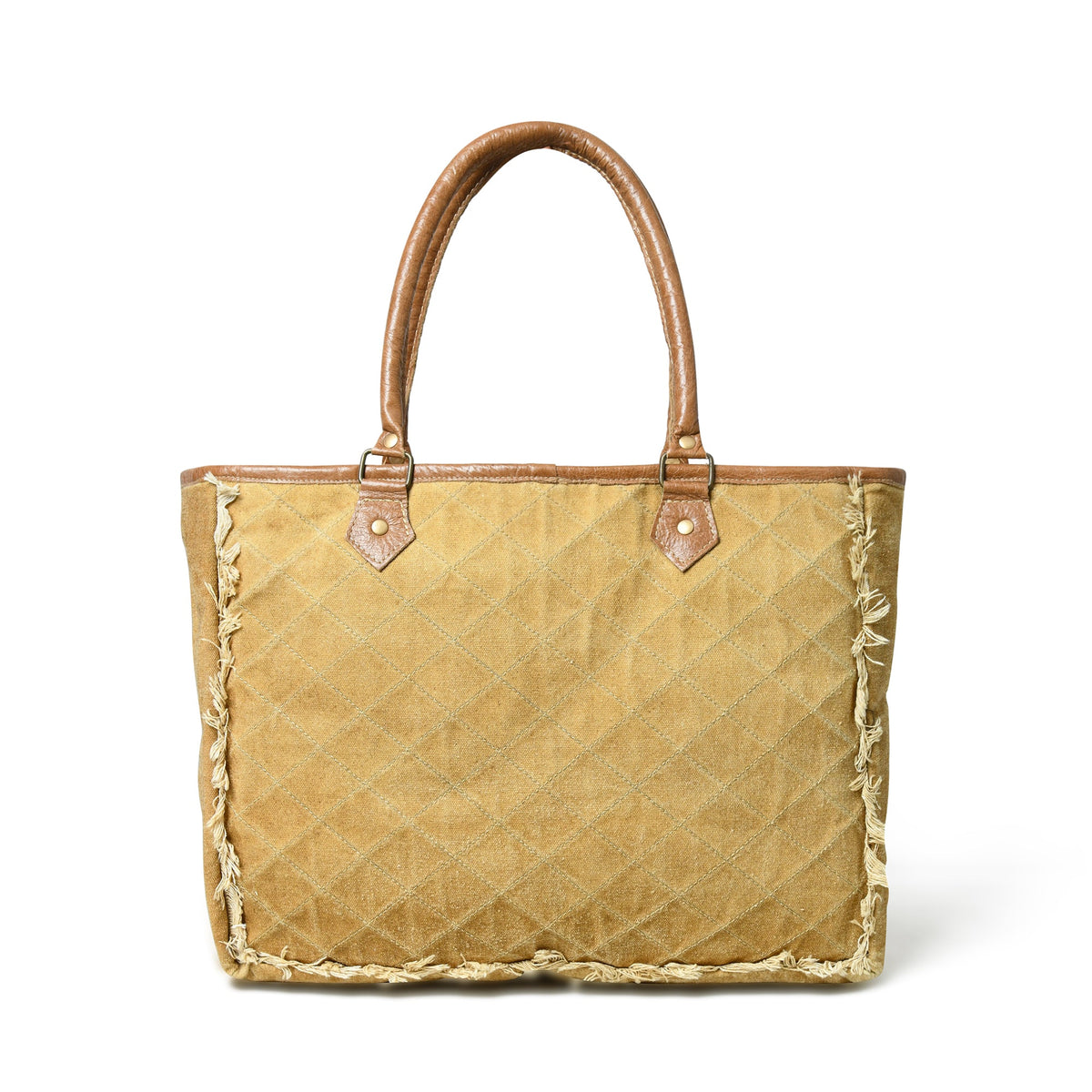Classy Leather Bags Beige Boho Chic Canvas Bag - AVBL MRKT (3)