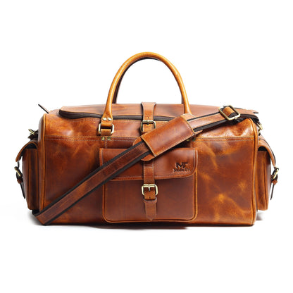 Classy Leather Bags Berlin Leather Weekender Duffle Bag - AVBL MRKT (1)