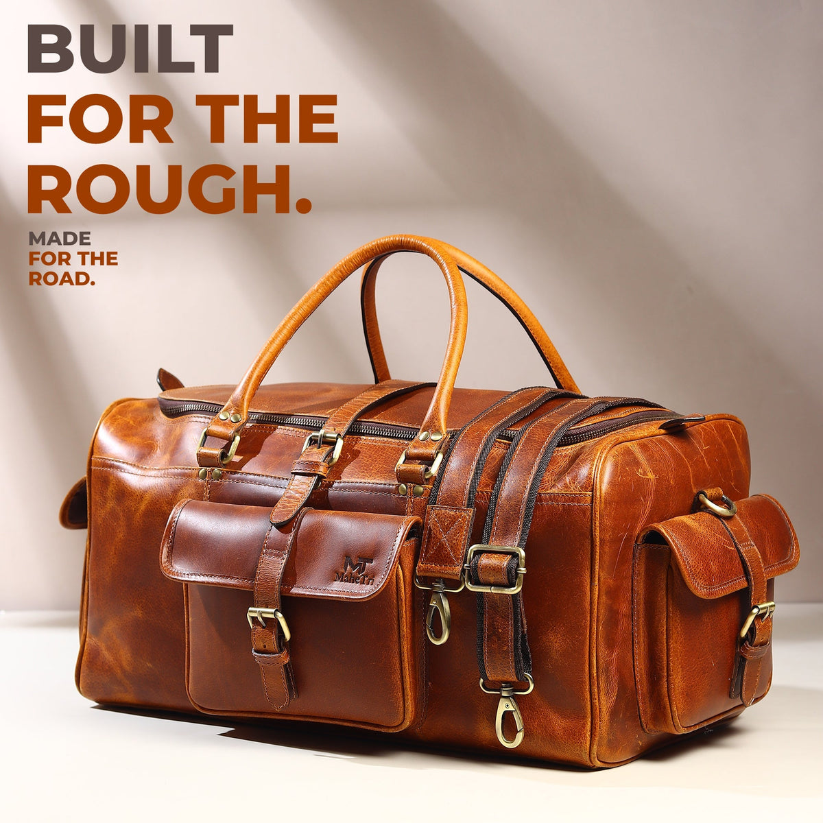 Classy Leather Bags Berlin Leather Weekender Duffle Bag - AVBL MRKT (3)