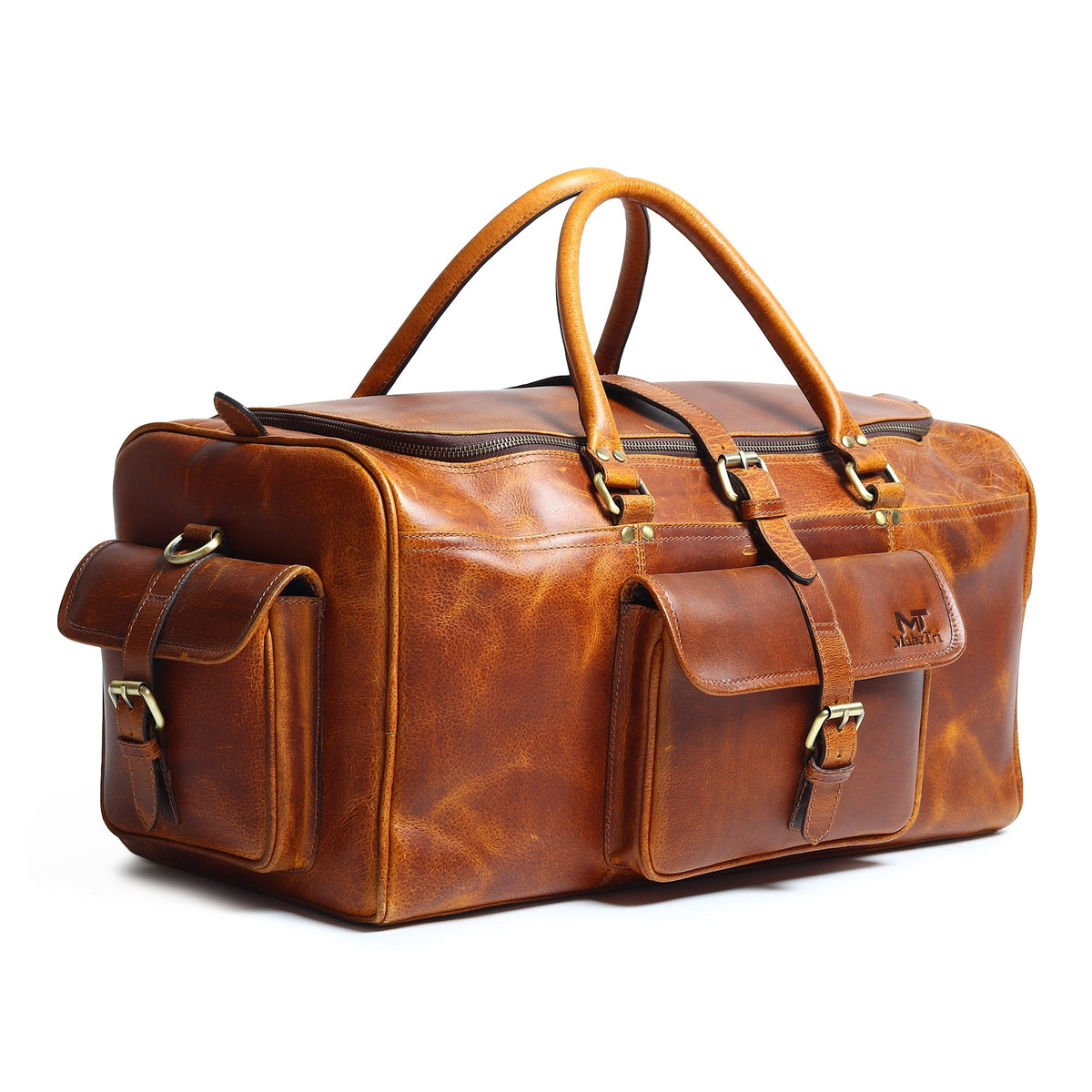 Classy Leather Bags Berlin Leather Weekender Duffle Bag - AVBL MRKT (7)