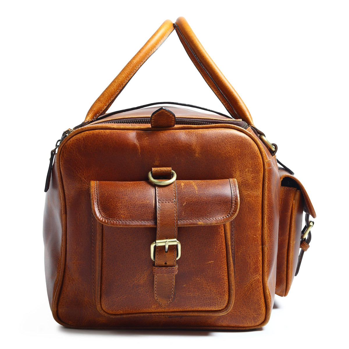 Classy Leather Bags Berlin Leather Weekender Duffle Bag - AVBL MRKT (8)