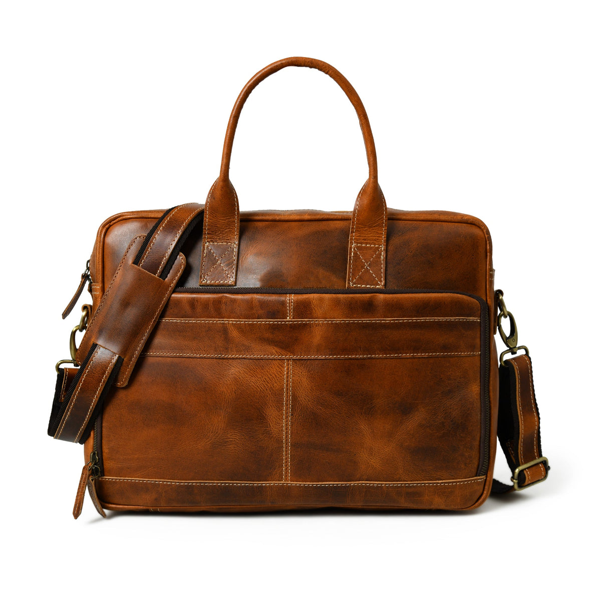 Classy Leather Bags Bison Elite Office Briefcase - AVBL MRKT (1)