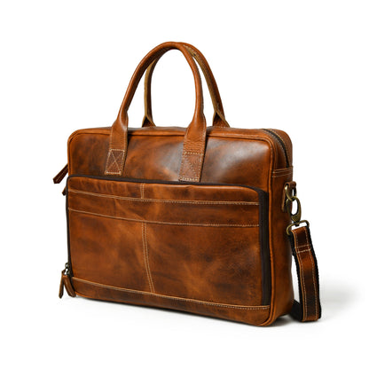 Classy Leather Bags Bison Elite Office Briefcase - AVBL MRKT (2)