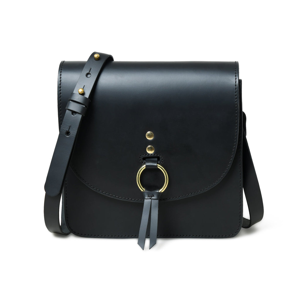 Classy Leather Bags Black Elegance Crossbody Sling Bag - AVBL MRKT (1)