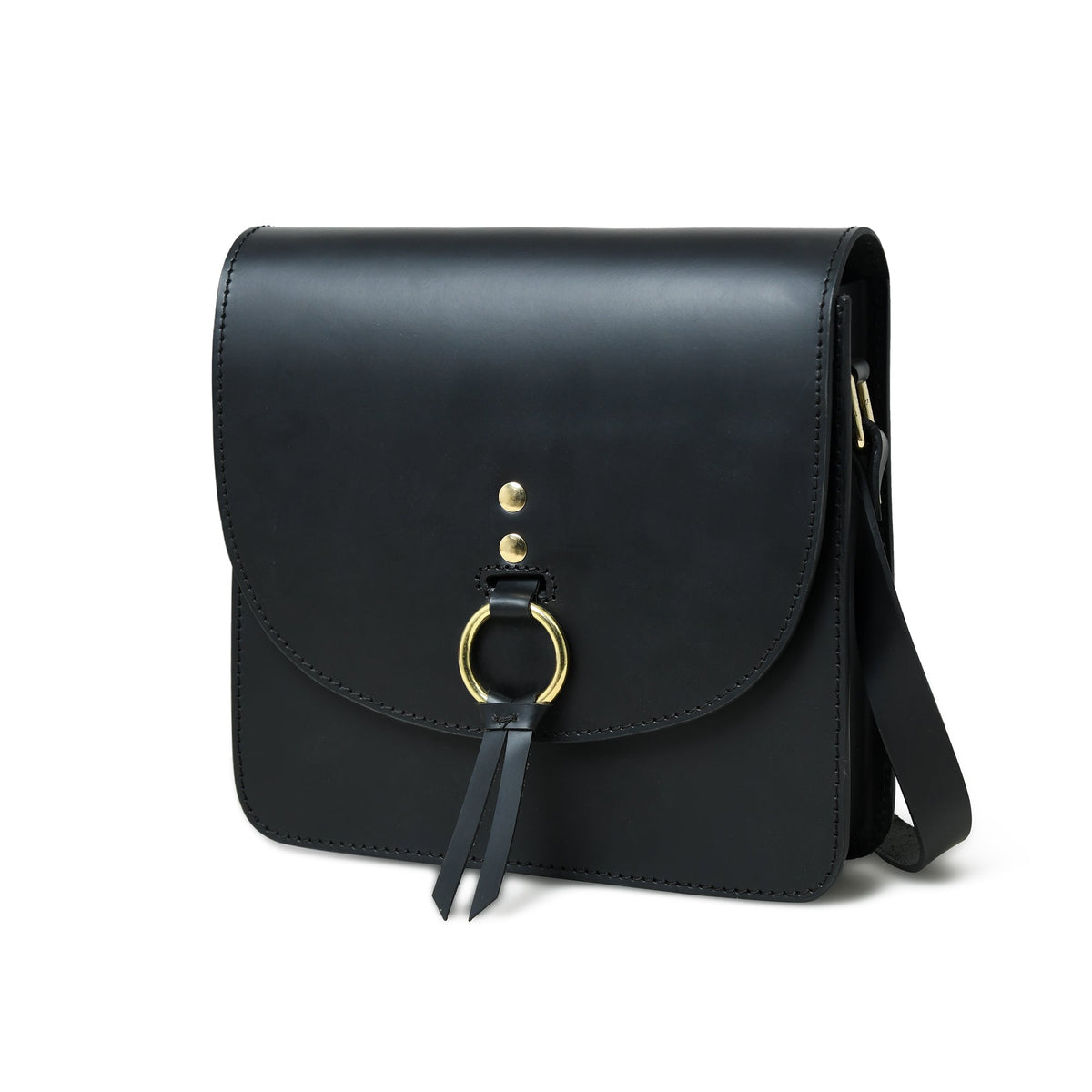Classy Leather Bags Black Elegance Crossbody Sling Bag - AVBL MRKT (7)