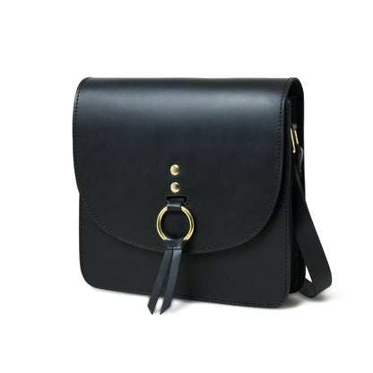Classy Leather Bags Black Elegance Crossbody Sling Bag - AVBL MRKT (7)