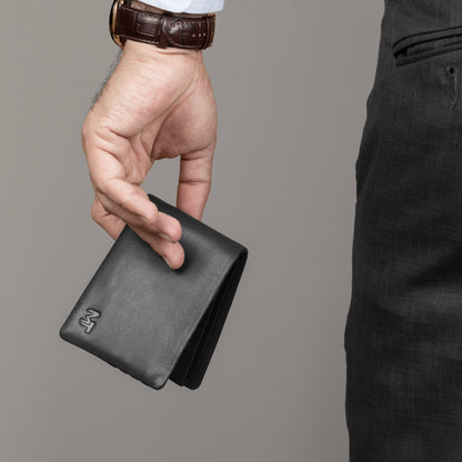 Classy Leather Bags Black Kodiak Billfold - AVBL MRKT (1)