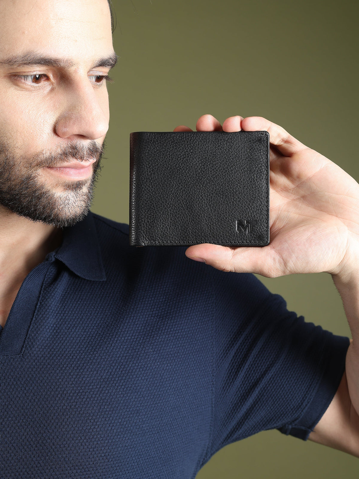 Classy Leather Bags Black Minimal Contrast Wallet - AVBL MRKT (4)