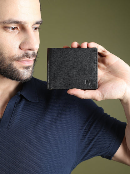 Classy Leather Bags Black Minimal Contrast Wallet - AVBL MRKT (4)