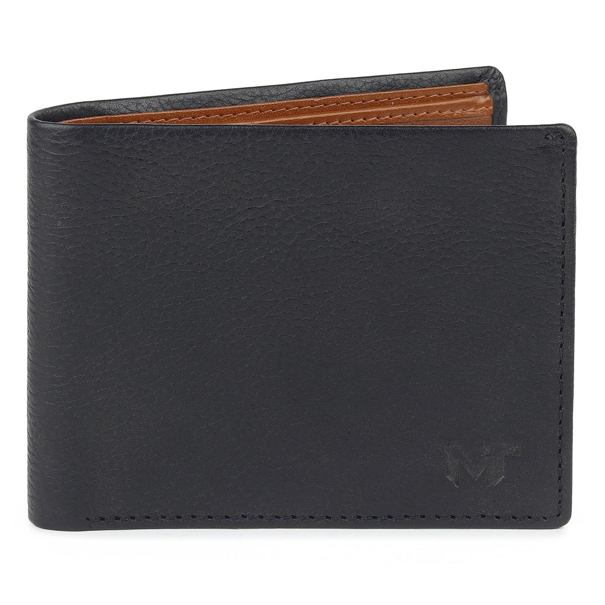 Classy Leather Bags Black Minimal Contrast Wallet - AVBL MRKT (5)