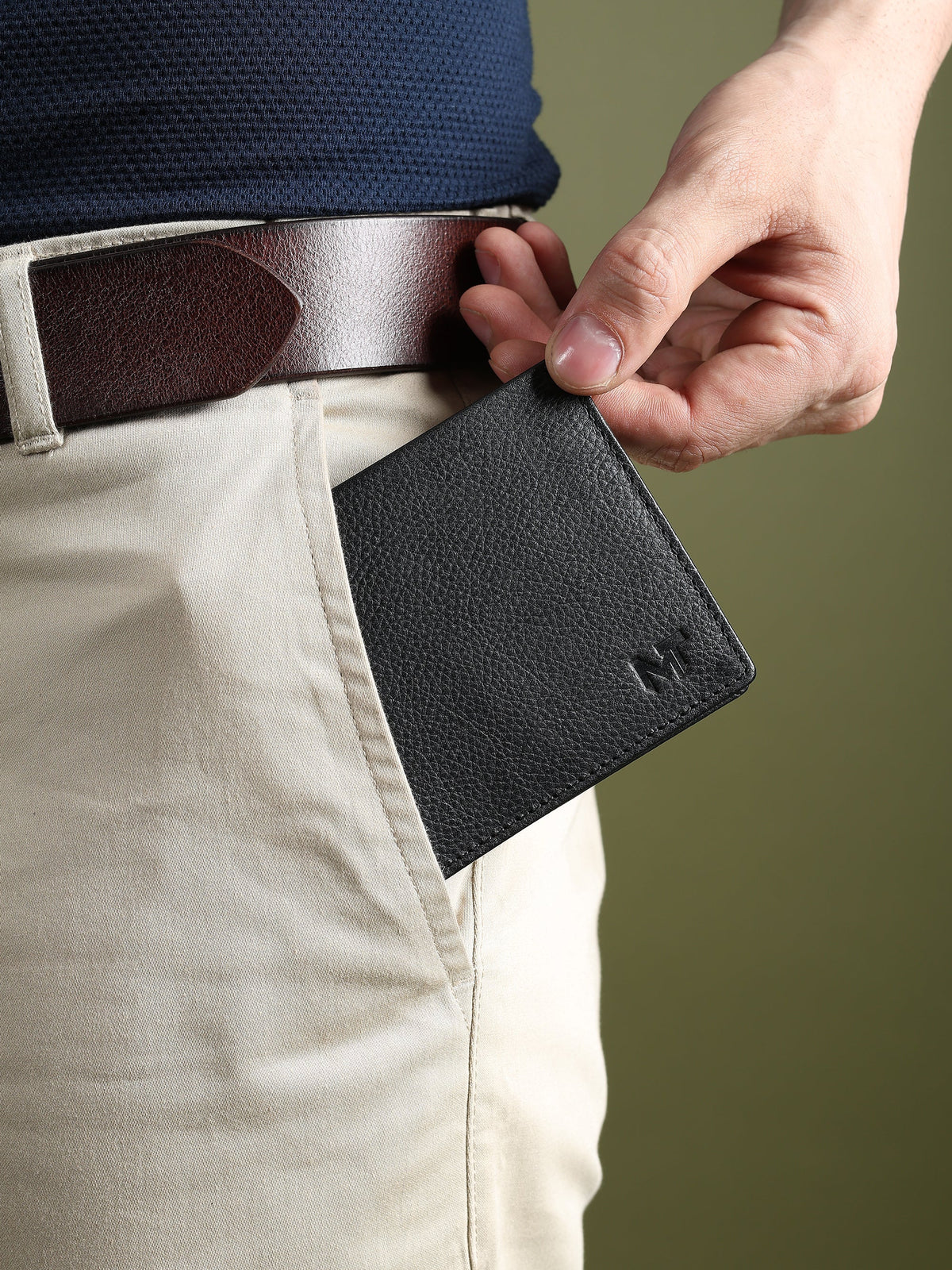 Classy Leather Bags Black Minimal Contrast Wallet - AVBL MRKT (6)