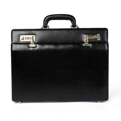 Classy Leather Bags Black Office Suitcase Briefcase - AVBL MRKT (1)