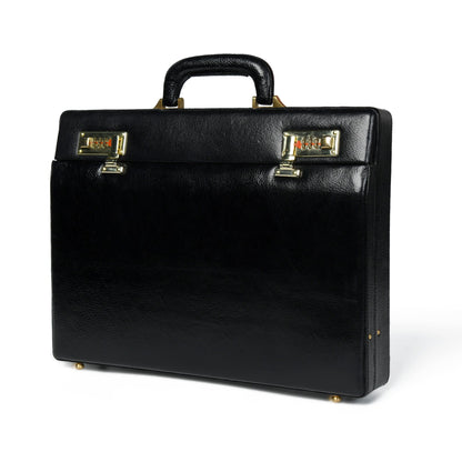 Classy Leather Bags Black Office Suitcase Briefcase - AVBL MRKT (2)