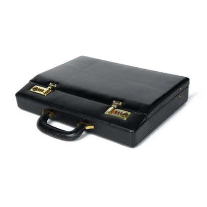 Classy Leather Bags Black Office Suitcase Briefcase - AVBL MRKT (5)