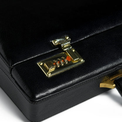 Classy Leather Bags Black Office Suitcase Briefcase - AVBL MRKT (7)