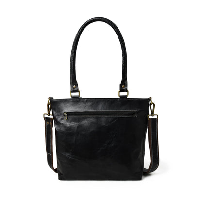 Classy Leather Bags Black Terry Tote - AVBL MRKT (4)