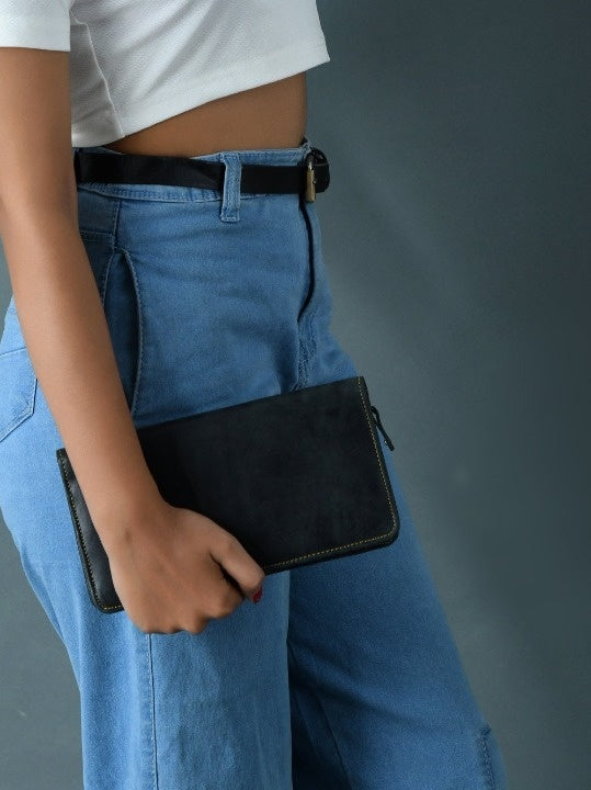 Classy Leather Bags Blair Women's Wallet- Black - AVBL MRKT (7)