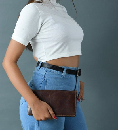 Classy Leather Bags Blair Women's Wallet- Cocoa Brown - AVBL MRKT (5)