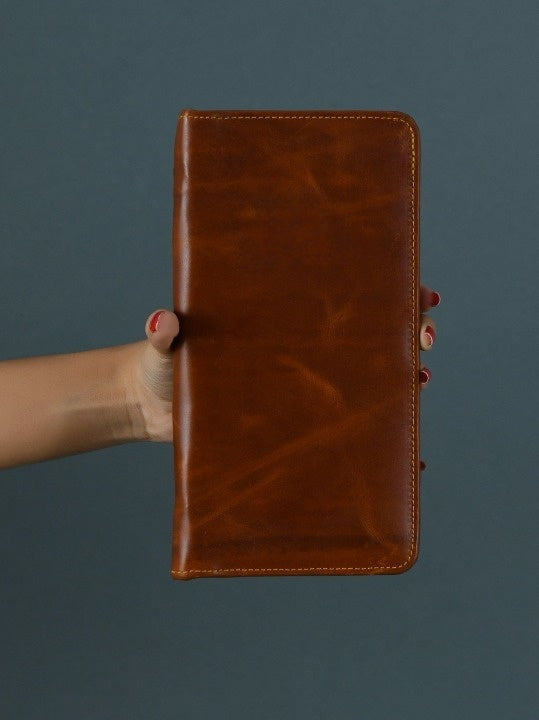 Classy Leather Bags Blair Women's Wallet- Tan Brown - AVBL MRKT (9)
