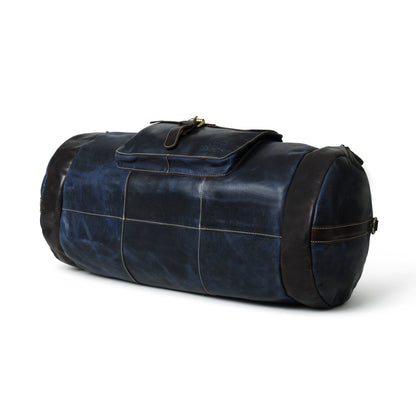 Classy Leather Bags Blue Premium Duffle - AVBL MRKT (8)