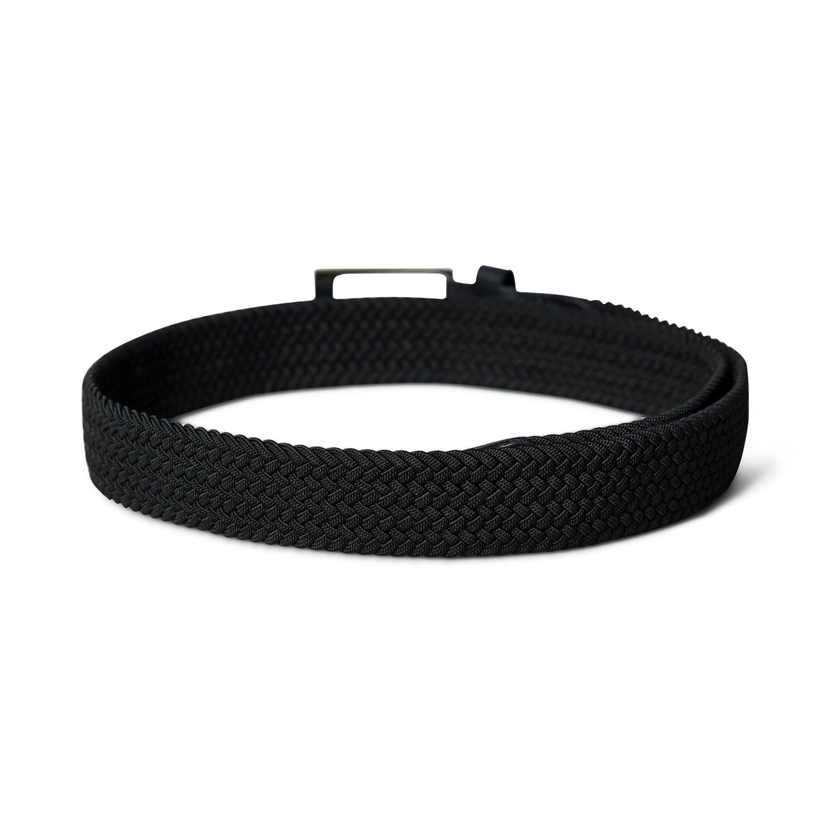 Classy Leather Bags Braided Black Canvas Belt - AVBL MRKT (4)