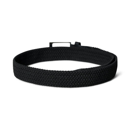 Classy Leather Bags Braided Black Canvas Belt - AVBL MRKT (4)