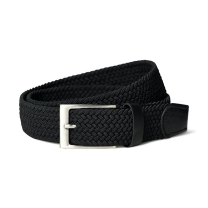 Classy Leather Bags Braided Black Canvas Belt - AVBL MRKT (5)