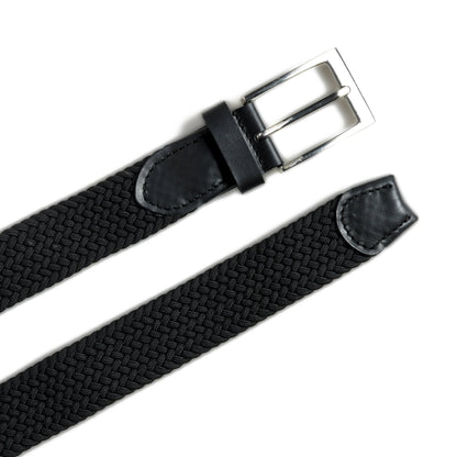 Classy Leather Bags Braided Black Canvas Belt - AVBL MRKT (6)