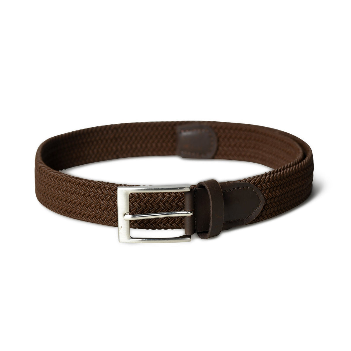 Classy Leather Bags Braided Brown Canvas Belt - AVBL MRKT (3)